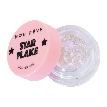 Mon Reve Starflake Glitter Gel πολλαπλών χρήσεων για έντονη πολυδιάστατη λάμψη 01 Mermaid