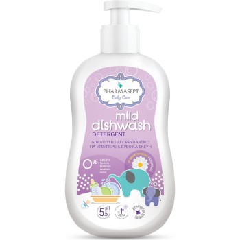 Pharmasept Baby Care Mild Dishwash Detergent Απαλό Υγρό Απορρυπαντικό για Μπιμπερό και Βρεφικά Σκεύη, 400ml