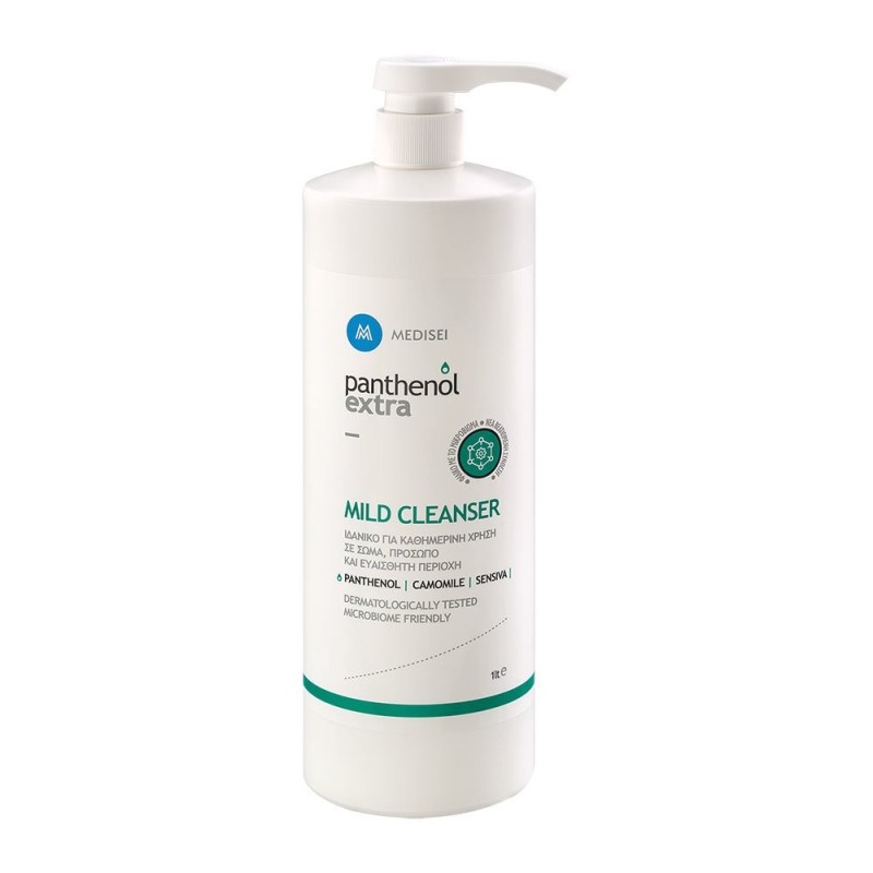 Panthenol Extra Mild Cleanser Απαλό Αφρόλουτρο για Σώμα, Πρόσωπο και Ευαίσθητη Περιοχή, 1 Λίτρο