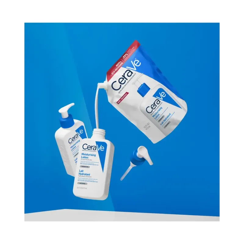 Cerave Moisturising Lotion Refill Ενυδατικό Γαλάκτωμα Προσώπου & Σώματος Για Ξηρό έως Πολύ Ξηρό Δέρμα 473ml   