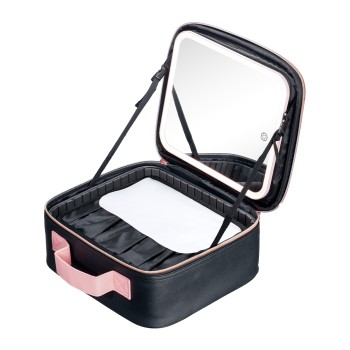 Mon Reve Beauty Case with Mirror, Φορητό Νεσεσέρ Καλλυντικών με Καθρέφτη και 3 Ρυθμιζόμενα Φώτα LED