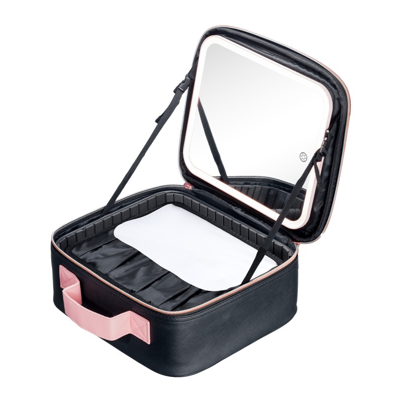 Mon Reve Beauty Case with Mirror, Φορητό Νεσεσέρ Καλλυντικών με Καθρέφτη και 3 Ρυθμιζόμενα Φώτα LED