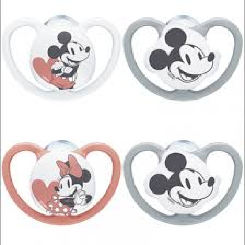 Nuk Space Disney Baby Ορθοδοντική Πιπίλα Σιλικόνης σε Θήκη 0-6m, 1τεμάχιο