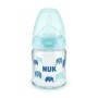 Nuk First Choice Glass Bottle Temperature Control 0-6m+ (Θηλή Σιλικόνης)  120 ml