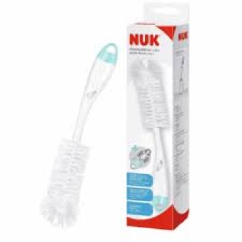 Nuk Βούρτσα Μπιμπερό 2σε1 1τεμάχιο