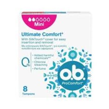 OB ProComfort Mini Ταμπόν Ελαφριάς Ροής, 8τεμάχια