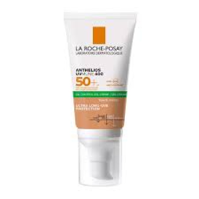 La Roche Posay Anthelios UVMUNE 400 Oil Control Gel Cream SPF50+, Αντηλιακή Κρέμα Προσώπου για Ματ Αποτέλεσμα Με Χρώμα SPF50+, 50ml