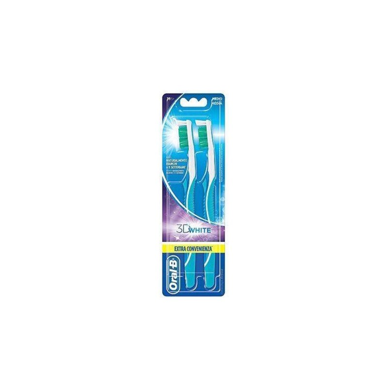 Oral-B Οδοντόβουρτσα 3D White 2 τεμάχια