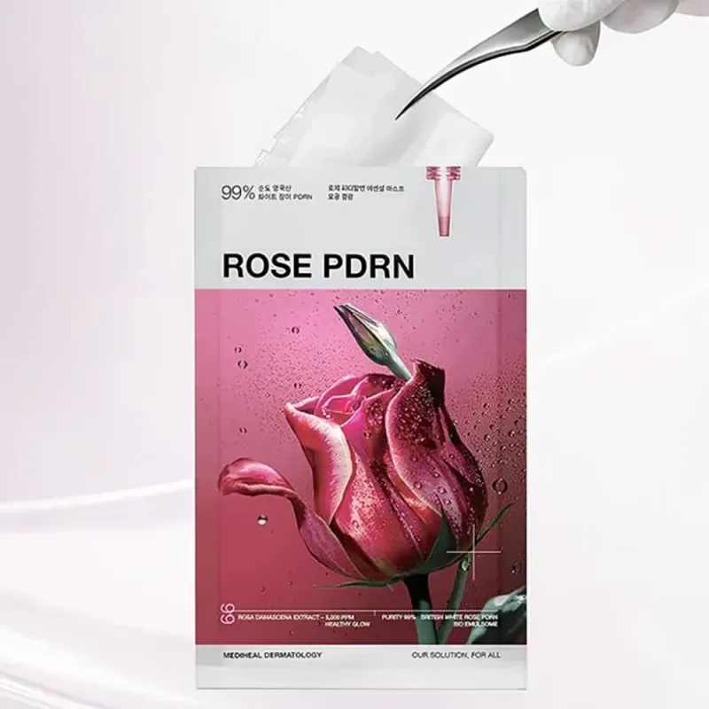 Mediheal Rose PDRN Essential Sheet Face Mask 24ml – Υφασμάτινη Μάσκα Προσώπου Εντατικής Αναγέννησης & Λάμψης