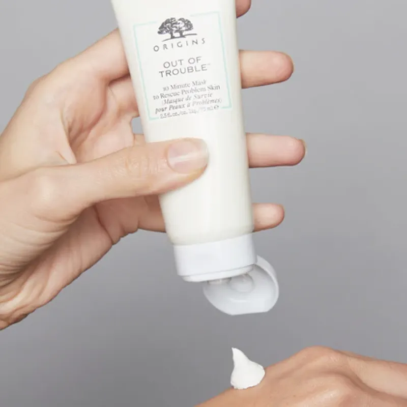 Origins Out of Trouble 10 Minute Mask to Rescue Problem Skin Δροσερή Μάσκα Προσώπου, 75ml