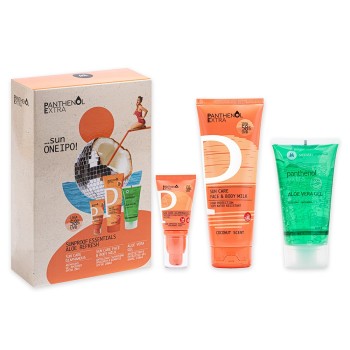 Panthenol Extra Promo Sunproof Essentials Aloe Refresh με Sun Care Diaphanous SPF 50 Αντηλιακό Gel Προσώπου, 20ml, Face & Body Milk SPF 50 Αντηλιακό Γαλάκτωμα Προσώπου & Σώματος, 200ml & Aloe Vera Gel Ενυδατικό Gel Αλόης, 150ml, 1σετ