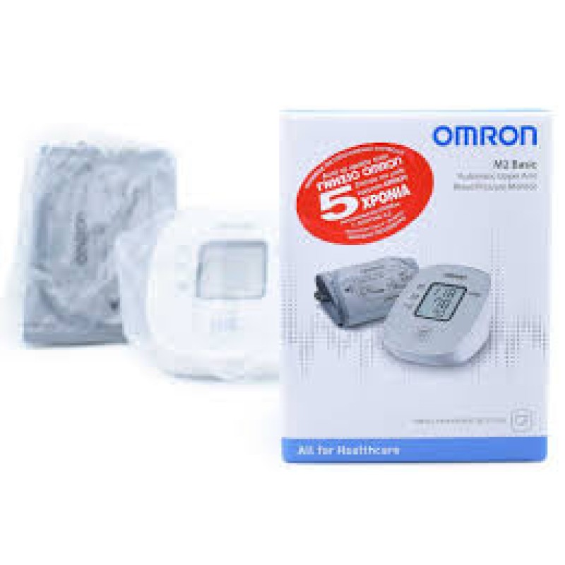 Omron M2 Basic Πιεσόμετρο Μπράτσου με Ανίxνευση Αρρυθμίας , 1τεμάχιο
