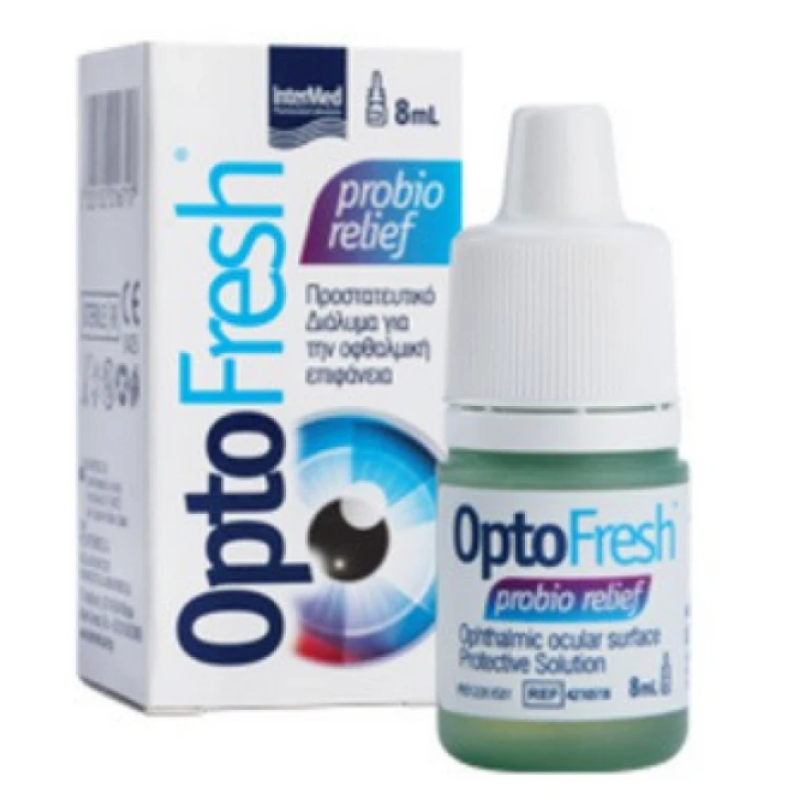 Intermed OptoFresh Probio Relief Οφθαλμικές Σταγόνες για την Ξηροφθαλμία 8ml