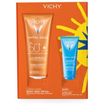 Vichy Capital Soleil Promo Invisible Hydrating Αντηλιακό Γαλάκτωμα SPF50+, 300ml και Δώρο Capital Soleil After Sun, 100ml
