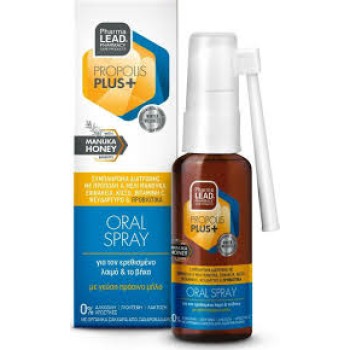Pharmalead Propolis Plus+ Oral Spray για τον Ερεθισμένο Λαιμό και τον Βήχα 30ml