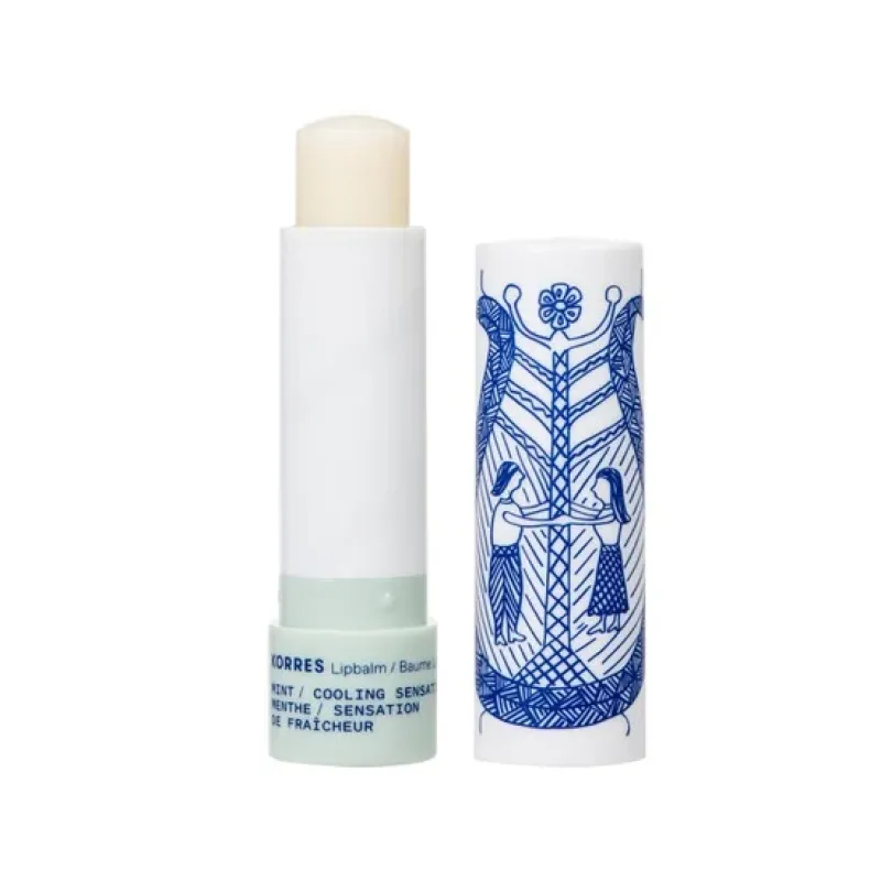 Korres Lip Balm Μέντα για Αίσθηση Δροσιάς 45G