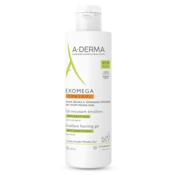 Aderma Exomega Control Gel Moussant, Κρεμώδης Αφρός Καθαρισμού, 500ml