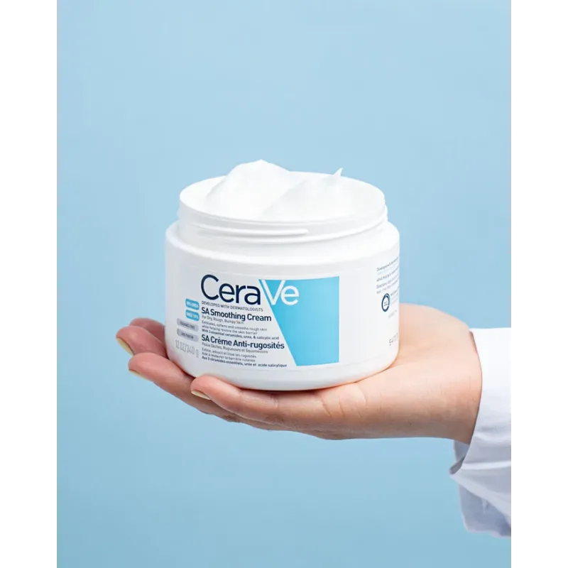 Cerave SA Smoothing Cream Ενυδατική Κρέμα με Ουρία, Σαλικυλικό Οξύ & Ceramides, 340g