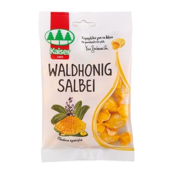 Kaiser Waldhonig Salbei Καραμέλες για τον Βήχα Με Βιταμίνη C, Μέλι και Αρωματικό Φασκόμηλο