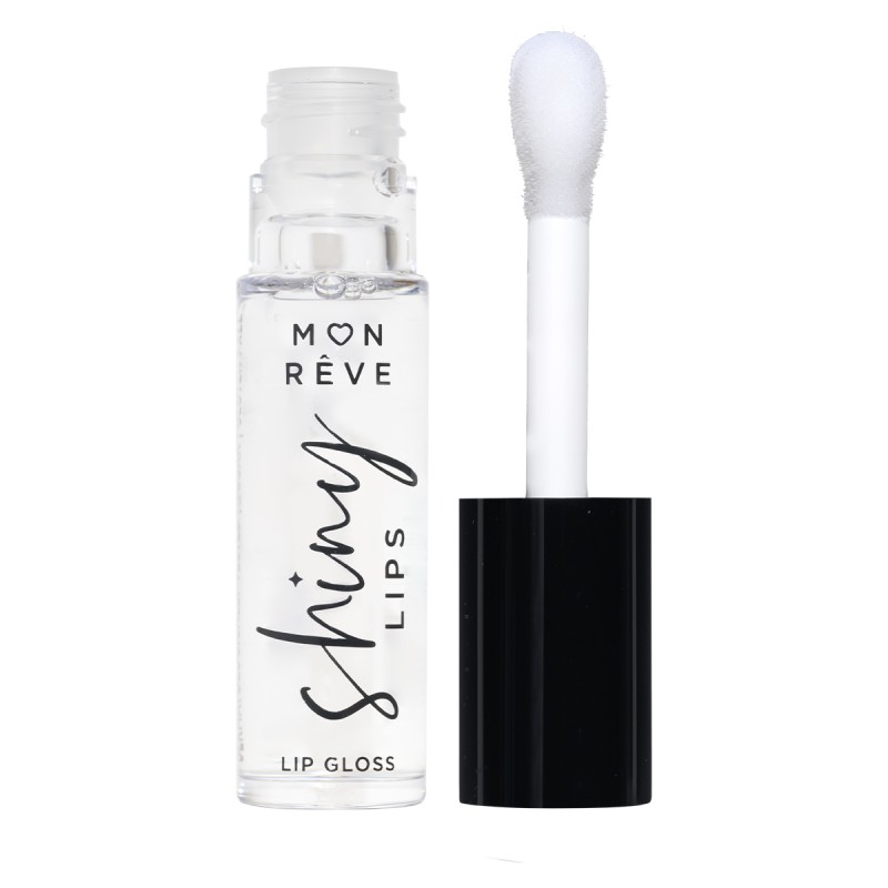 Mon Reve Shiny Lips Ενυδατικό, ultra-shiny lip gloss μεγάλης διάρκειας 01 Clear