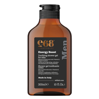 E68 Energy Boost Tonifying Shower Gel for Men, αντρικό τονωτικό αφρόλουτρο 300ml