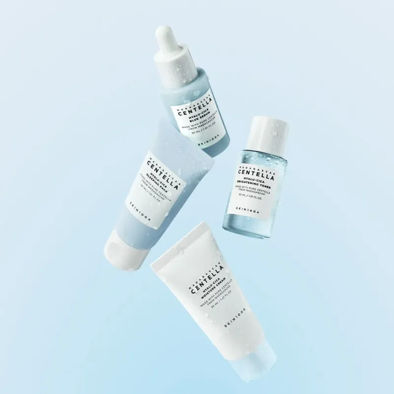 SKIN1004 Madagascar Centella Hyalu-Cica Travel Kit (Σετ 4 Τεμαχίων) – Ολοκληρωμένο K-Beauty Πρωτόκολλο Εντατικής Ενυδάτωσης, Καταπράυνσης & Ανάπλασης