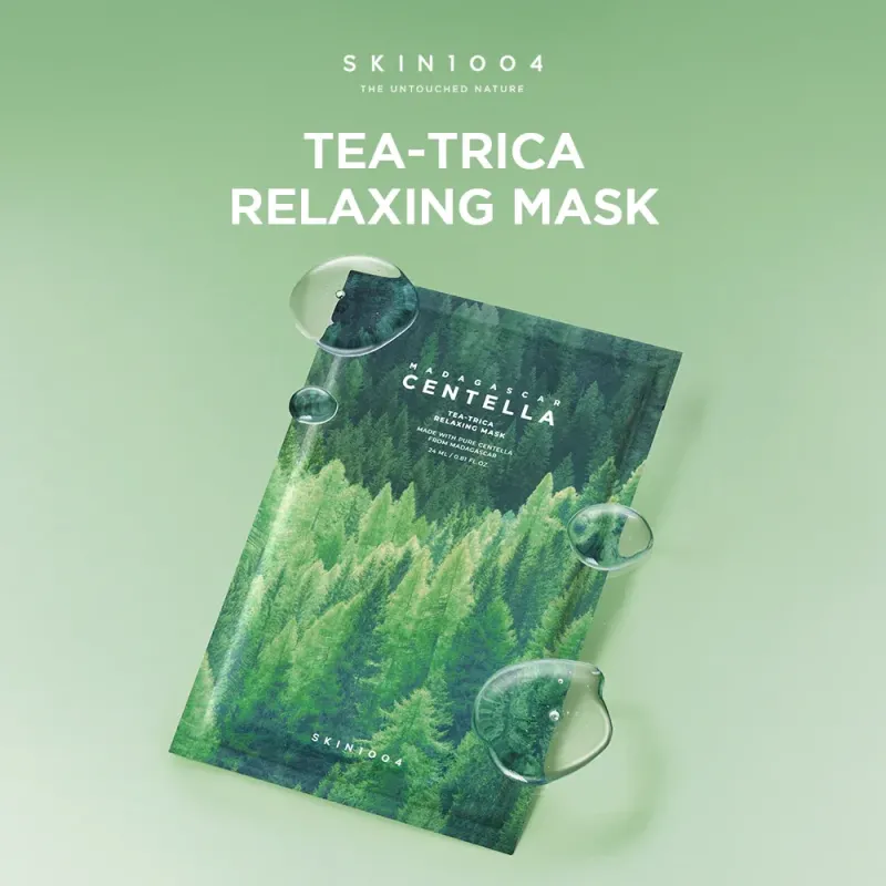 SKIN1004 Madagascar Centella Tea-Trica Relaxing Mask – Καταπραϋντική & Ρυθμιστική Υφασμάτινη Μάσκα (Sheet Mask) για Ευαίσθητες & Ακνεϊκές Επιδερμίδες (24ml)