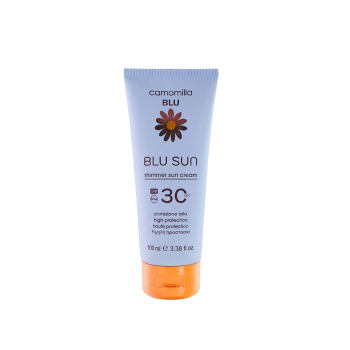 Camomilla Blu Sun Shimmer Sun Cream SPF30, Αντηλιακή Προστασία με glow αποτέλεσμα, 100ml