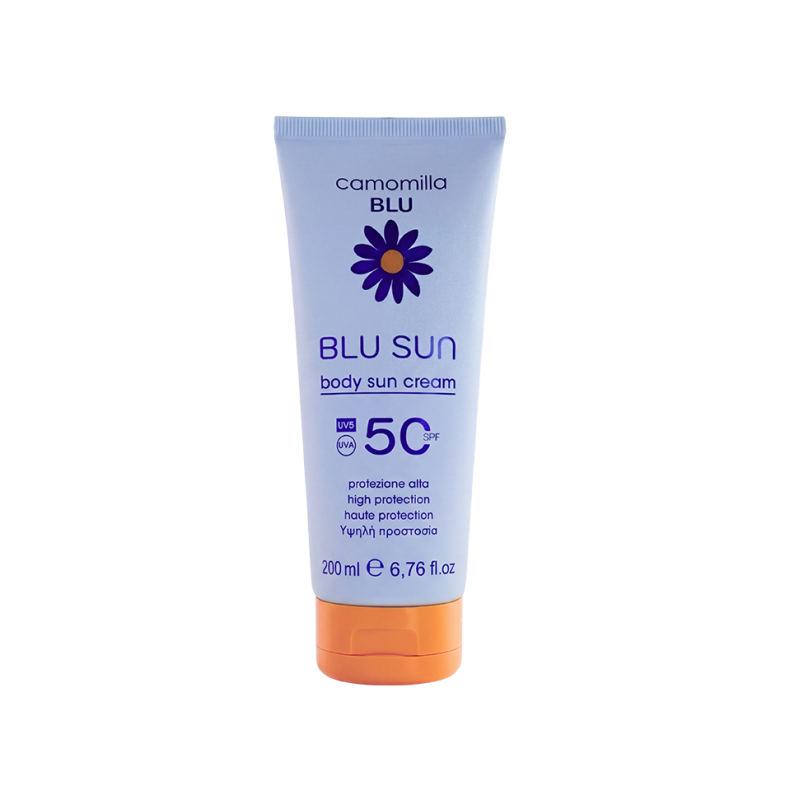 Camomilla Blu Sun Body Cream SPF 50, Αντηλιακό Σώματος Υψηλής Προστασίας με SPF30, 200ml