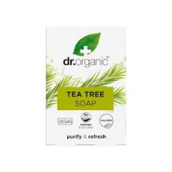 Dr.Organic Tea Tree Soap, Σαπούνι με Βιολογικό Τεϊόδεντρο, 100gr