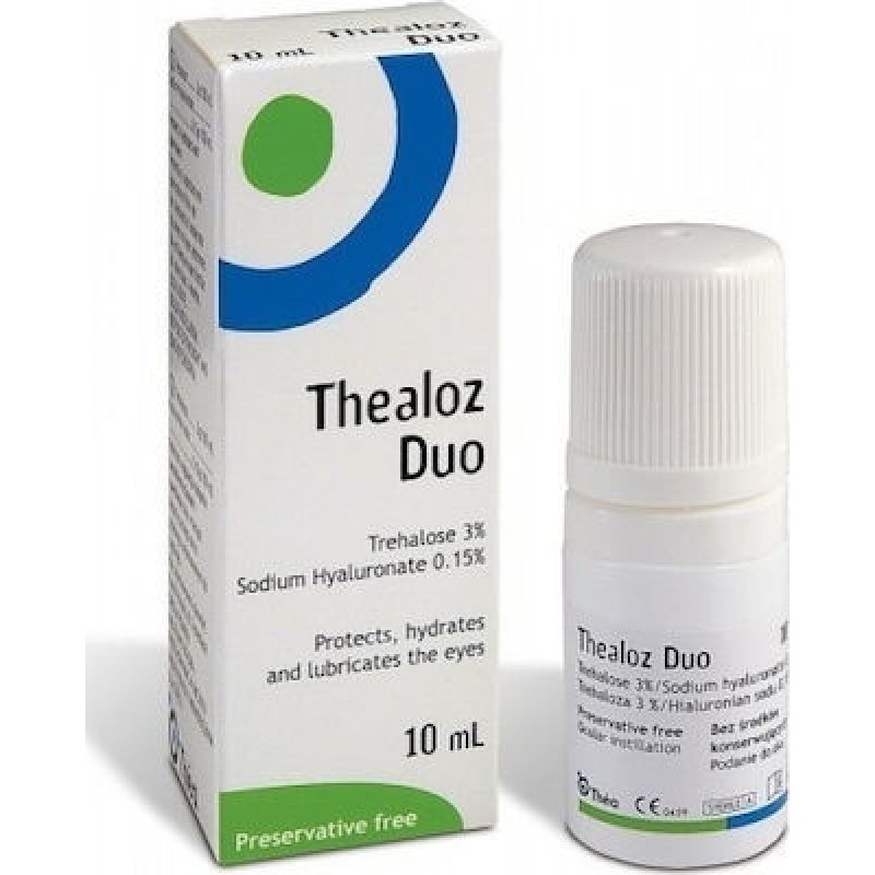 Thea Thealoz Duo Οφθαλμικές Σταγόνες για Προστασία και Ενυδάτωση 10ml