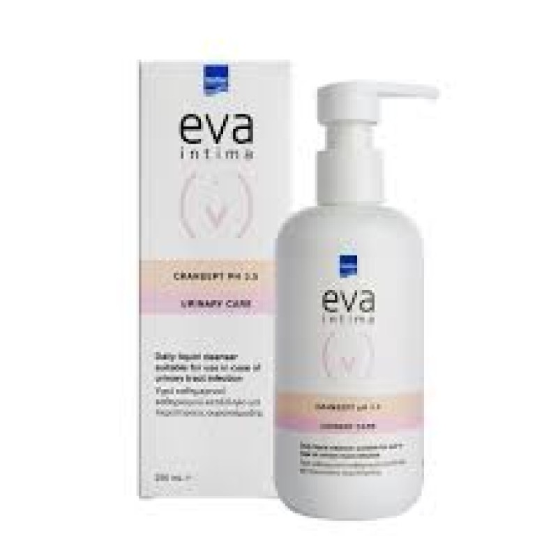 Eva Intima Cransept Υγρό Καθημερινού Καθαρισμού Κατάλληλο για Περιπτώσεις Ουρολοίμωξης, 250ml