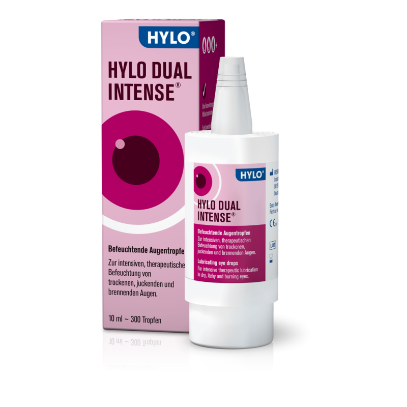 Hylo Dual Intense Λιπαντικές Οφθαλμικές Σταγόνες για Εντατική Θεραπεία για Χρόνια Ξηροφθαλμία & Φλεγμονή 10ml