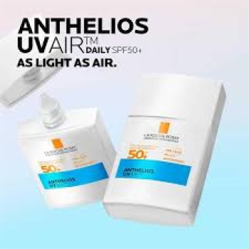 La Roche Posay Anthelios UV AIR SPF 50+, Aντηλιακό Προσώπου για 16ωρη Αντιοξειδωτική Προστασία, 40ml