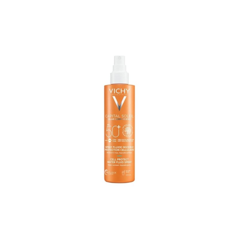 Vichy Capital Soleil Cell Protect Spray SPF50+, Παιδικό Αντηλιακό Σπρέι για Πρόσωπο και Σώμα, 200ml