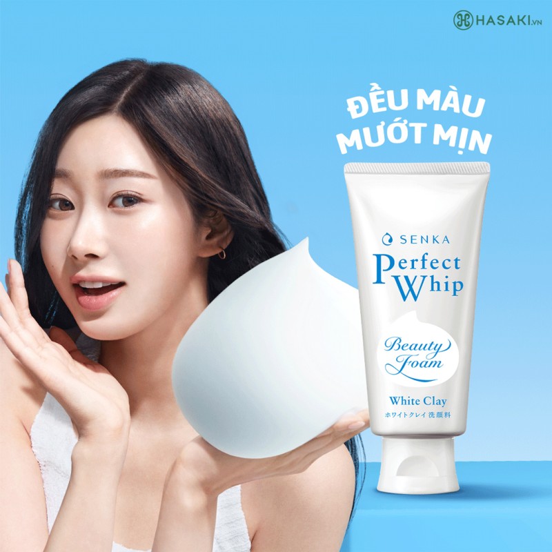 Shiseido Senka Perfect White Clay Foam Αφρός καθαρισμού με λευκό άργιλο 120gr