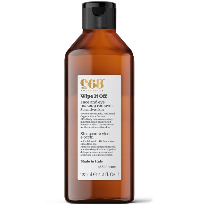 E68 Face and Eye Make-up Remover Wipe it Off, 125ml